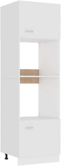vidaXL, Four à micro-ondes, 60 × 57 × 207 cm, Blanc