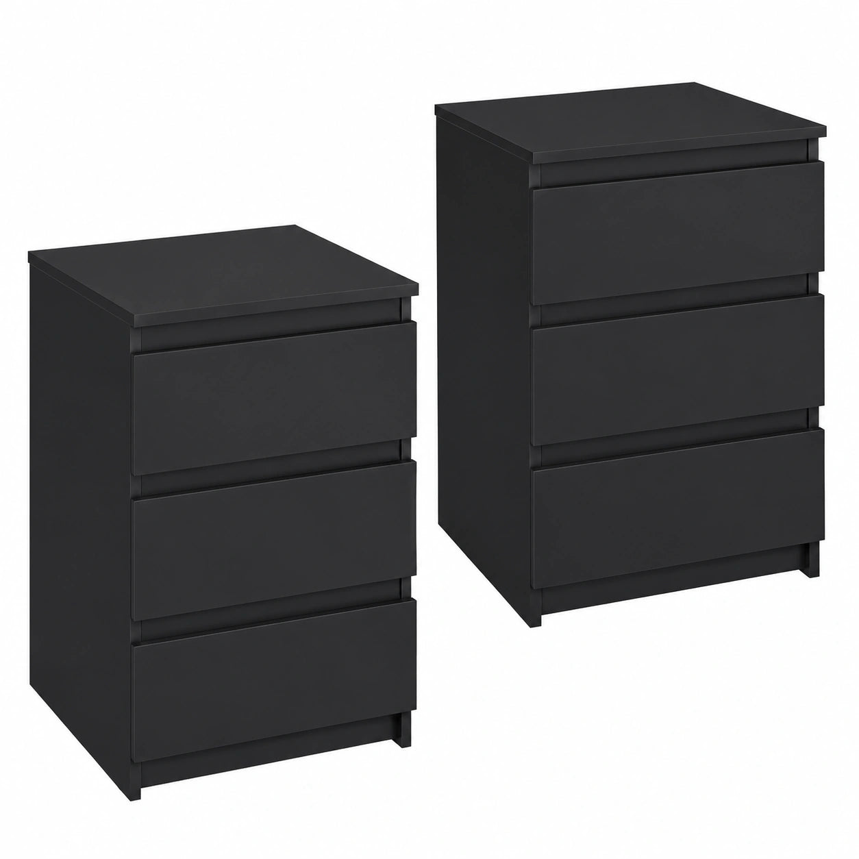 Bureau, avec rangement, avec tiroirs, coloris noir, 45 x 35 x 60,5 cm, pour l’espace de travail