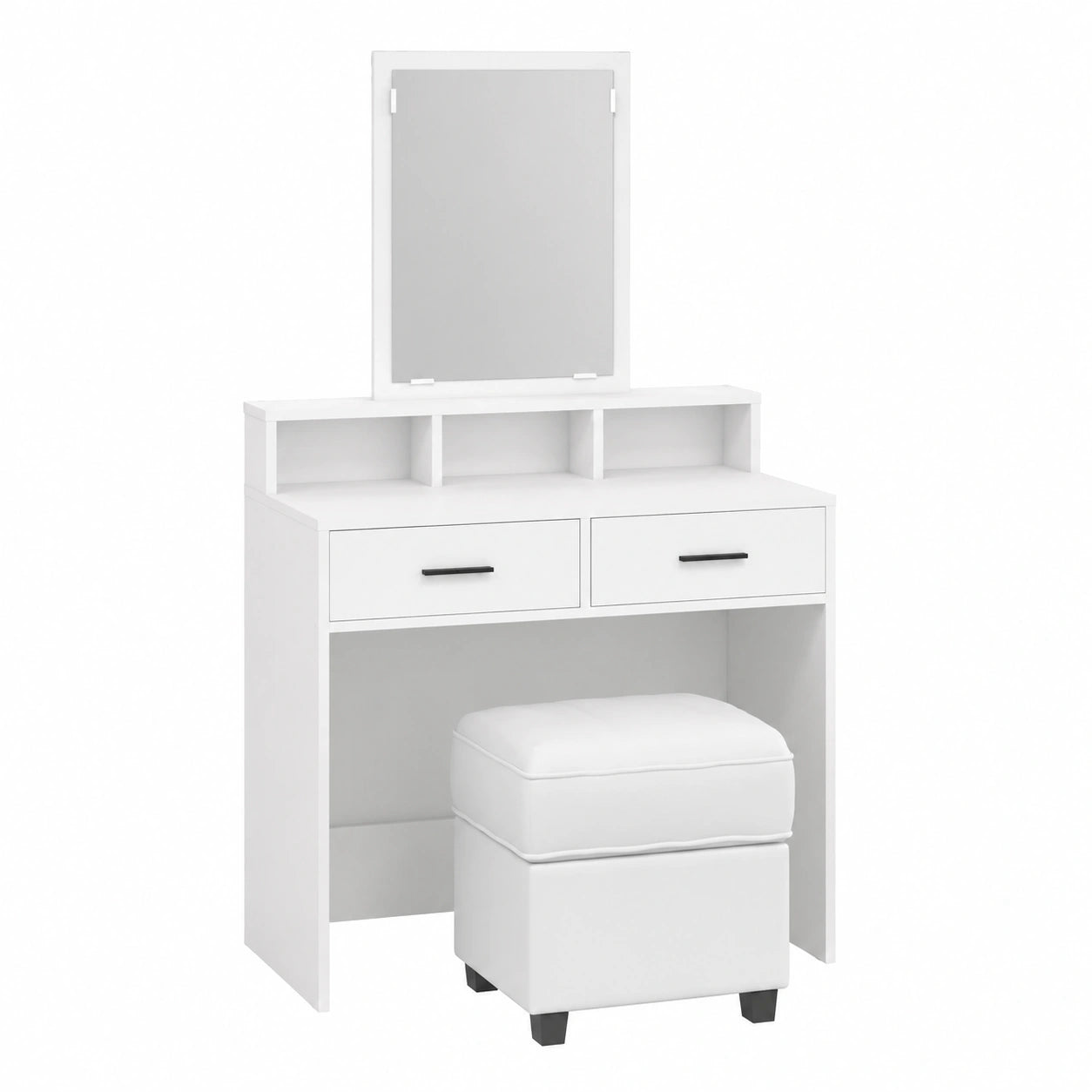 Armoire, avec rangement, avec tiroirs, coloris blanc, 79 x 41 x 140 cm, pour la chambre
