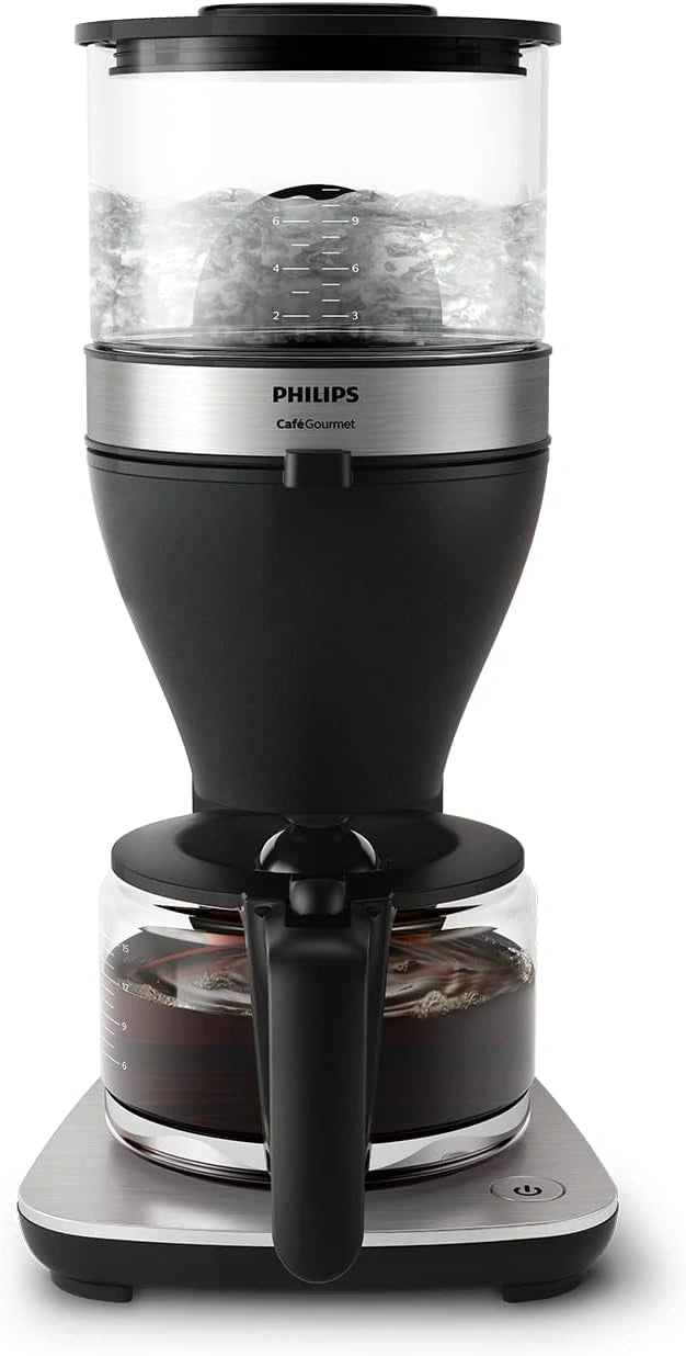 PHILIPS, Cafetière, 1,25L, 1800W, Noir/Argenté