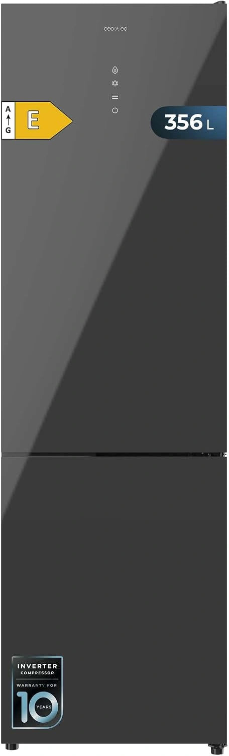 Cecotec, Réfrigérateur combiné, 356L, Gris