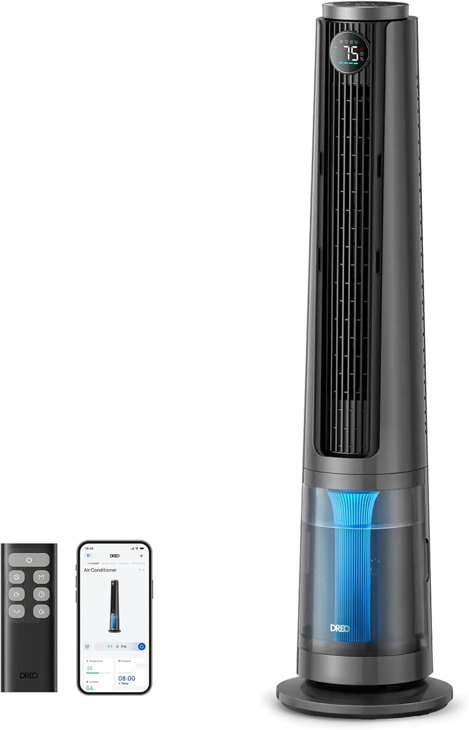 DREO, Ventilateur, 765S, 6 L, connecté, fonctionnement silencieux