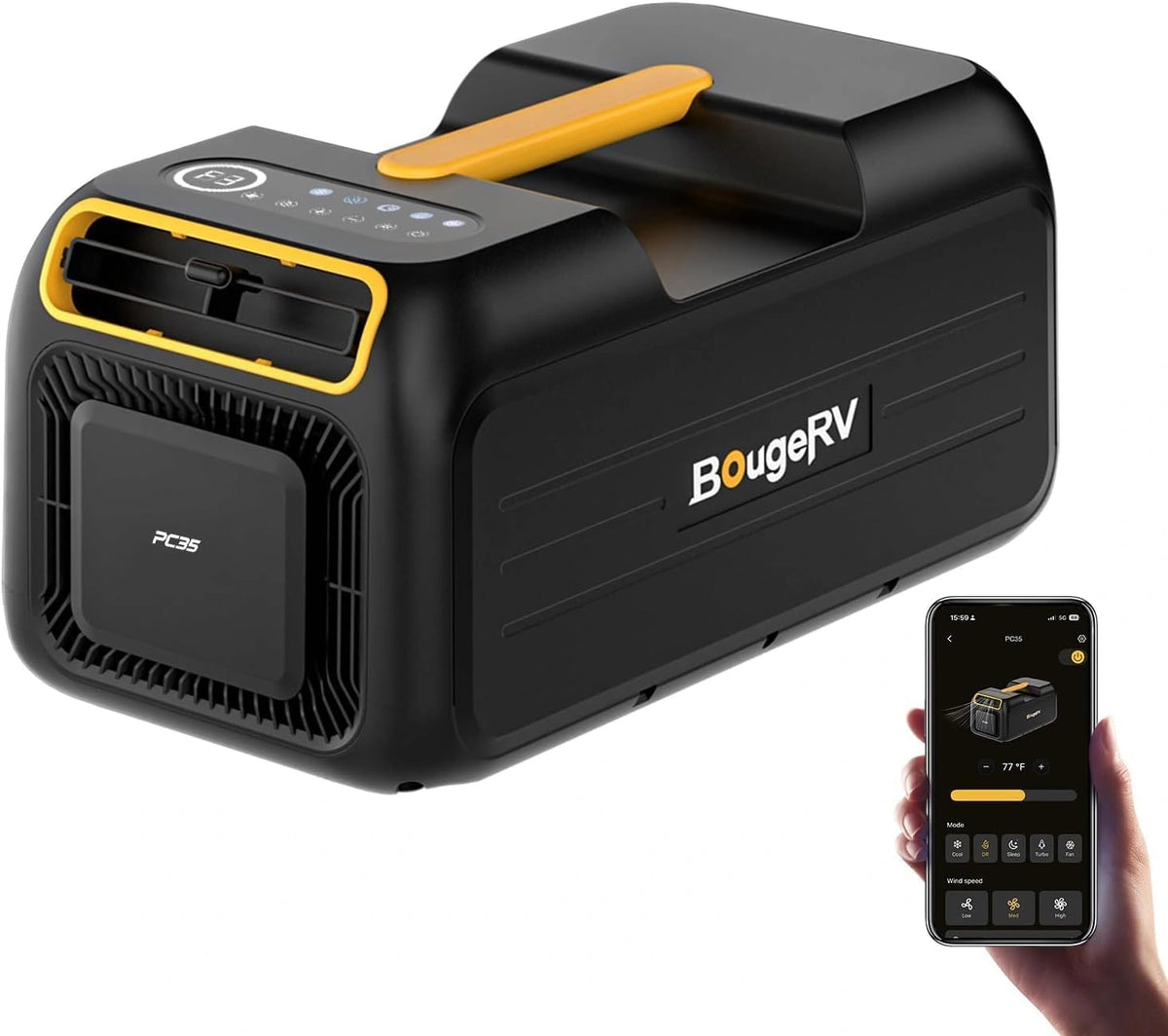 BougeRV, Climatiseur, PC35, 3500 BTU, refroidissement, format mobile