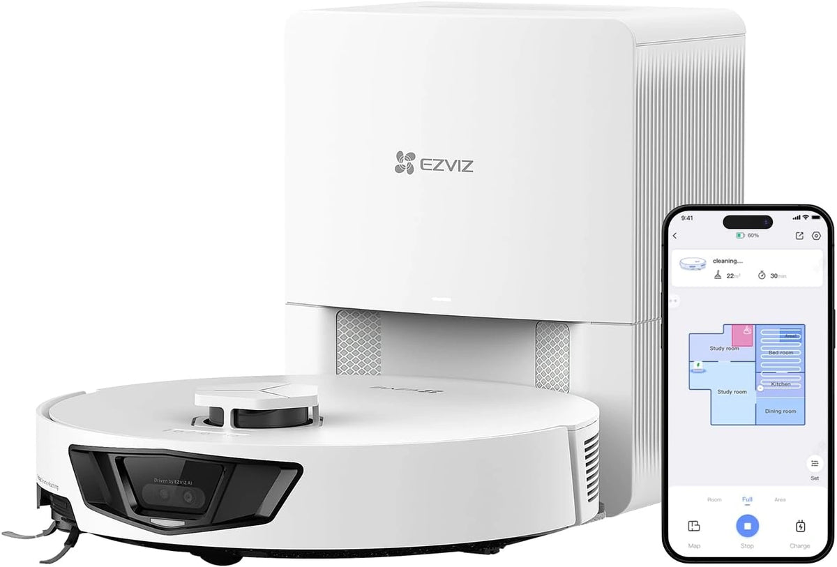 EZVIZ, Aspirateur robot, RE7, 4L, détection d'obstacles