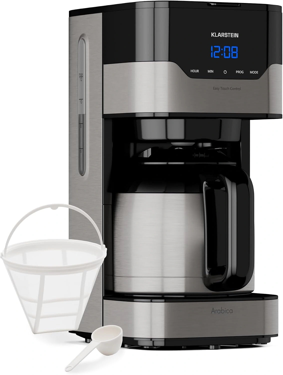Klarstein, Cafetière, 1.2L, 800W, Argenté