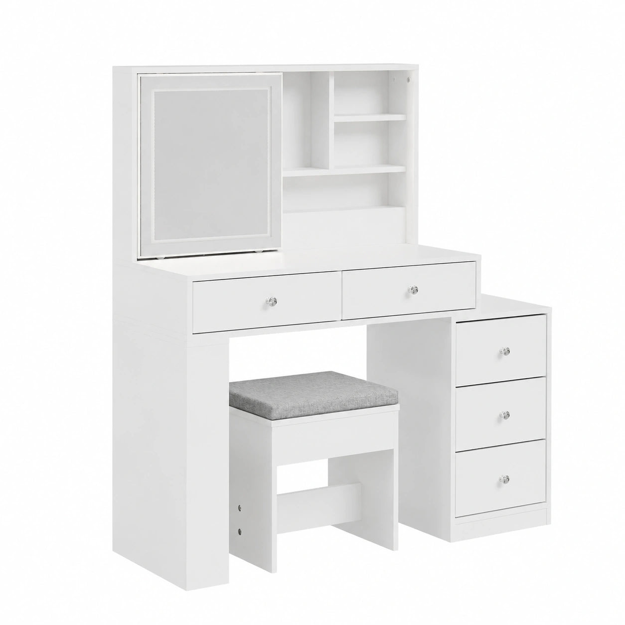 Coiffeuse, 120 x 40 x 127 cm, pour la chambre