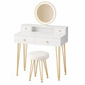Coiffeuse, avec tiroirs, coloris blanc, pour la chambre
