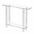 Table, coloris transparent, 100 x 20 x 80 cm, pour les espaces de vie
