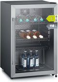 SEVERIN, Réfrigérateur à boissons, 118L, format compact, Argenté