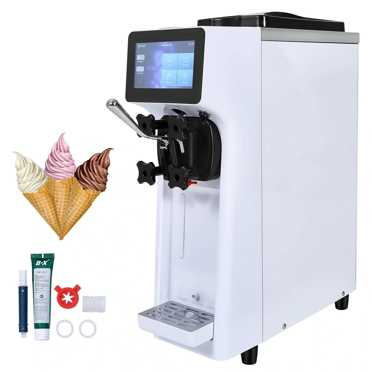 VEVOR, Écran, 10 L, 4 L, 900 W, commande tactile, fonctionnement automatique, Argenté