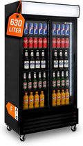 GastroHero, Réfrigérateur à boissons, 630 l, Noir
