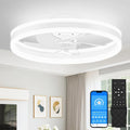 VOLISUN, Ventilateur, avec télécommande, fonctionnement silencieux, Blanc