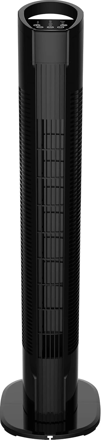 Megashopitalia, Ventilateur, 50 W, avec télécommande, commande tactile, Noir