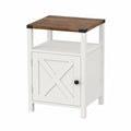 Table de chevet, réglable, avec rangement, avec portes, pour la chambre
