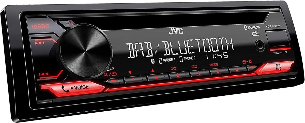 JVC, Appareil électrique, KD-DB622BT, 50 watts, Bluetooth
