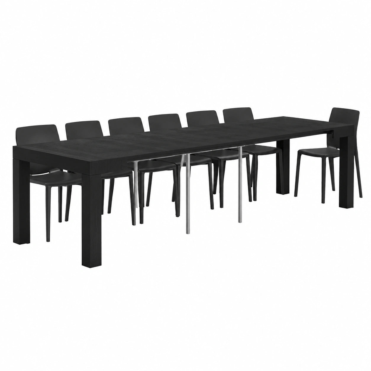 Table, extensible, coloris noir, pour les espaces de vie