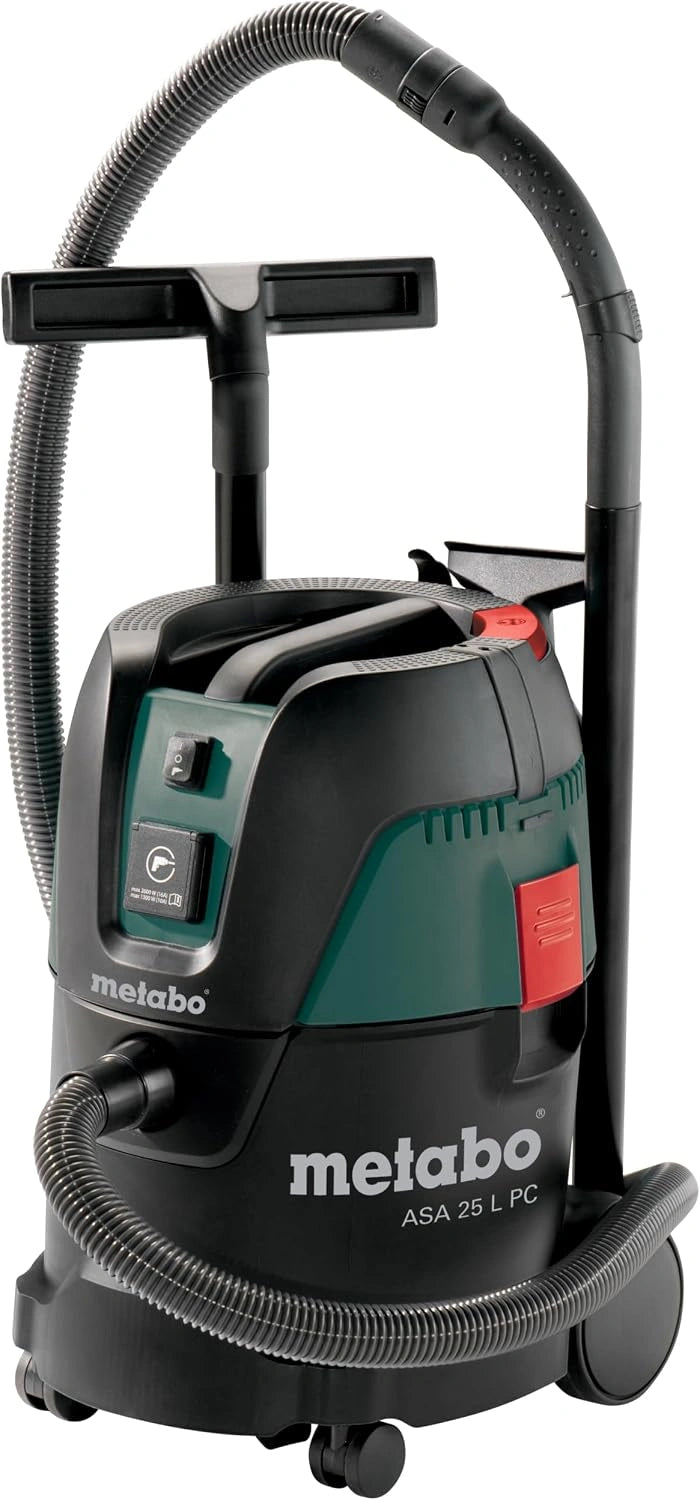 metabo, Aspirateur, 25 L, 25 litres, 1200W, Noir/Vert
