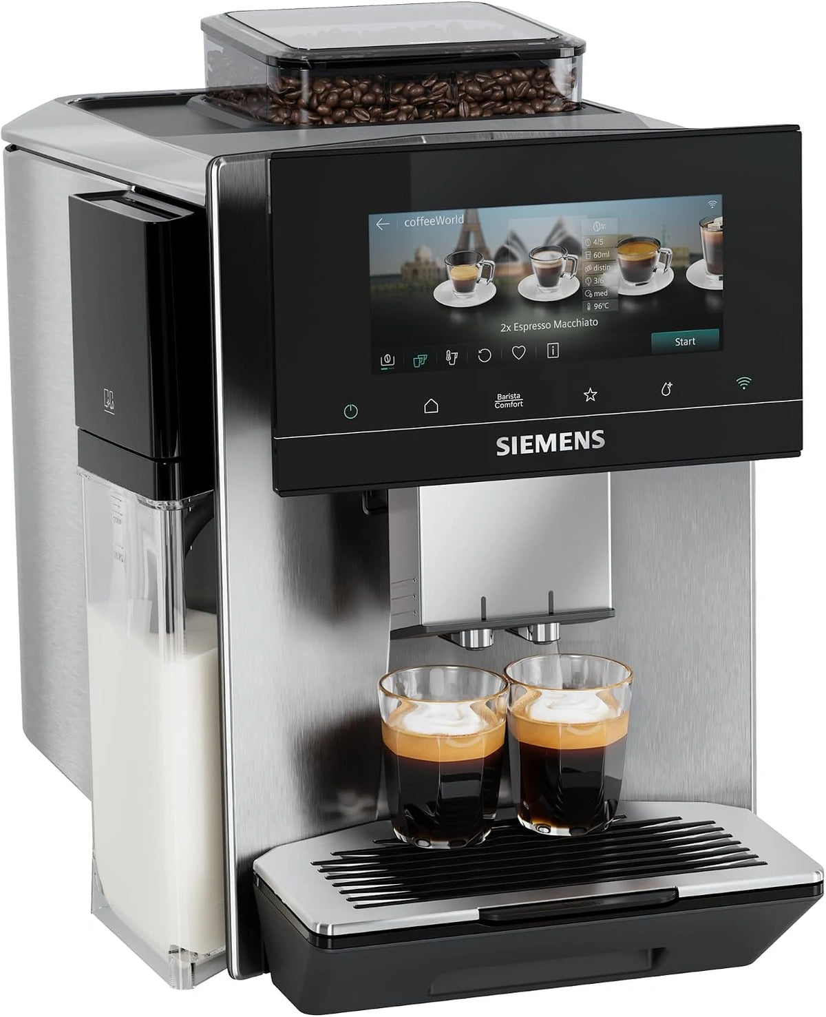 SIEMENS, Écran, EQ900, fonctionnement automatique, Argenté