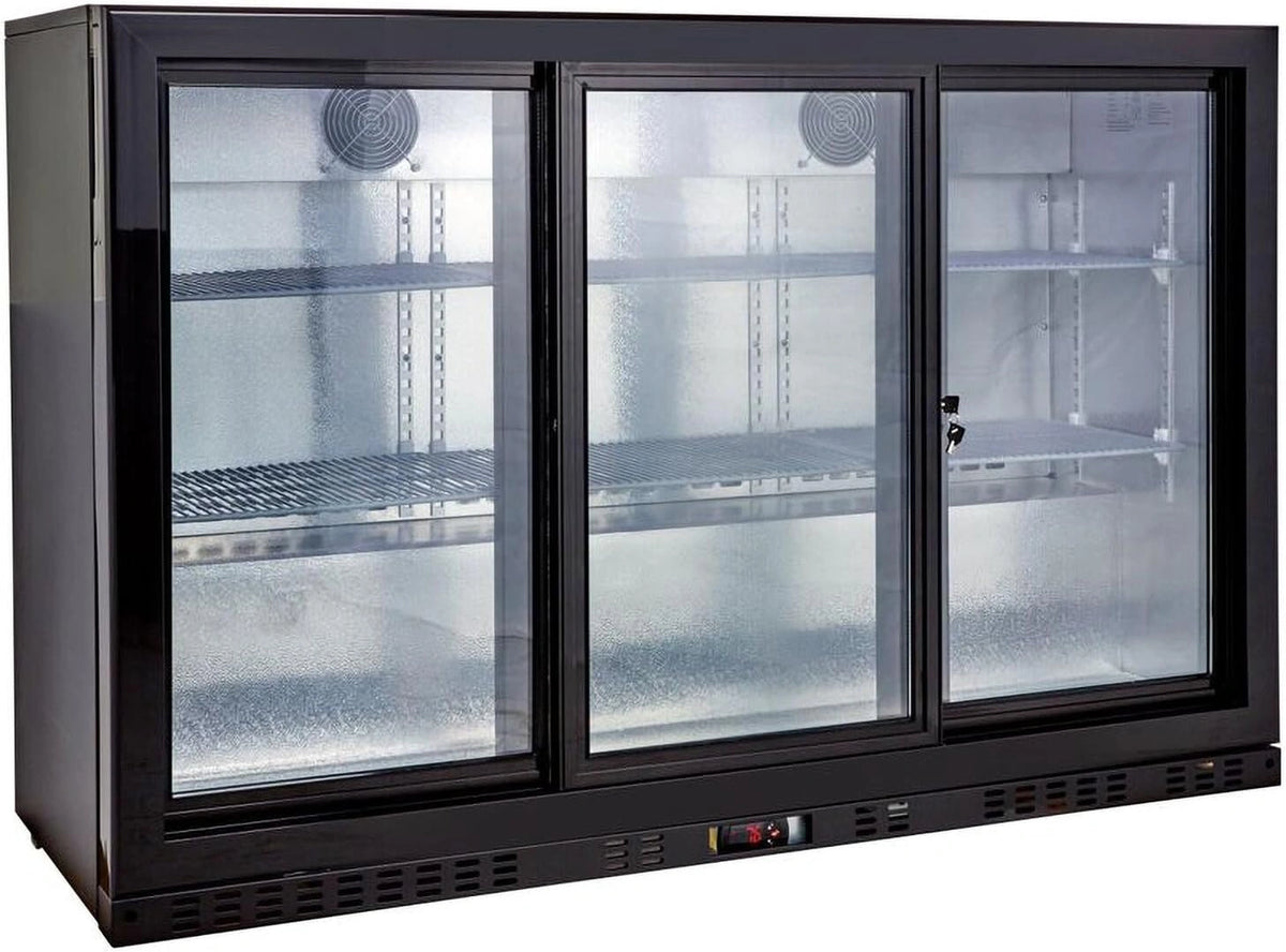 GastroHero, Réfrigérateur, 320 l, froid ventilé, Noir