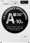LG, Lave-linge, F4R7010TSWG, Wi-Fi, fonctionnement automatique, fonction vapeur, Blanc