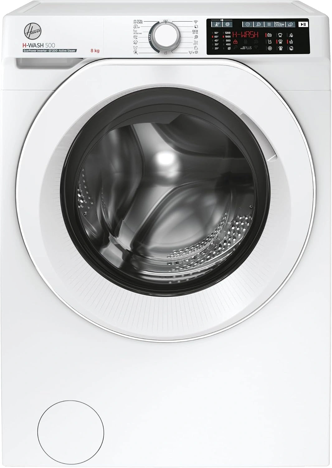 Hoover, Lave-linge, 28AM, connecté, fonction vapeur, Blanc