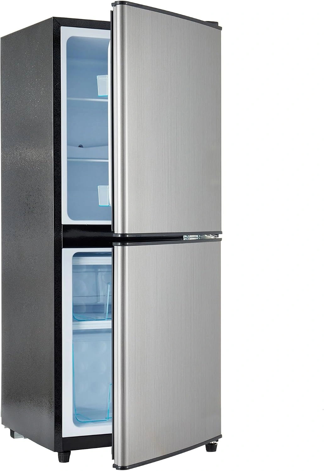 Merax, Réfrigérateur, 106 l, 60 l, 46 l, Gris/Argenté