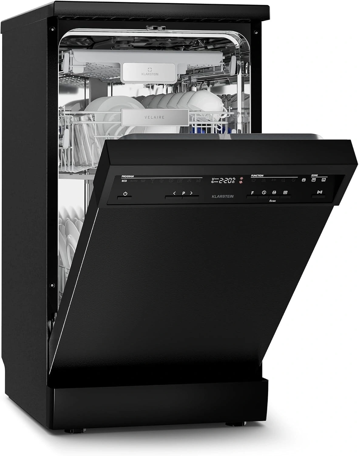 Klarstein, Lave-vaisselle, fonctionnement silencieux, format compact
