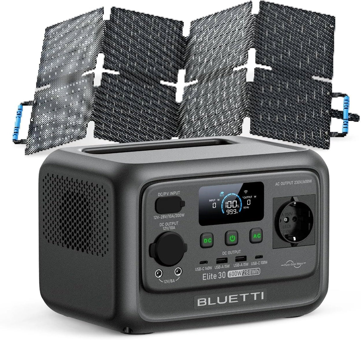 BLUETTI, Groupe électrogène, 60W, 600W, format mobile