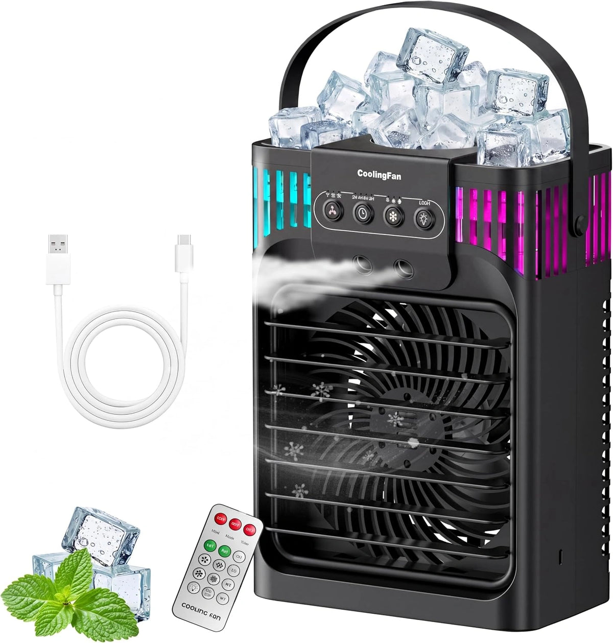 Climatiseur, avec télécommande, format mobile