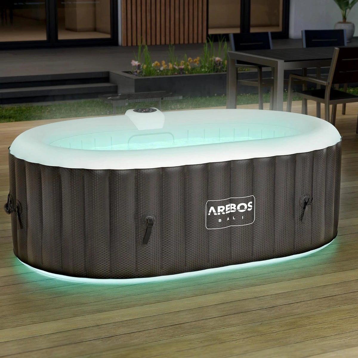 Arebos, Chauffage électrique, 550 litres, 190x120 cm, fonction chauffage